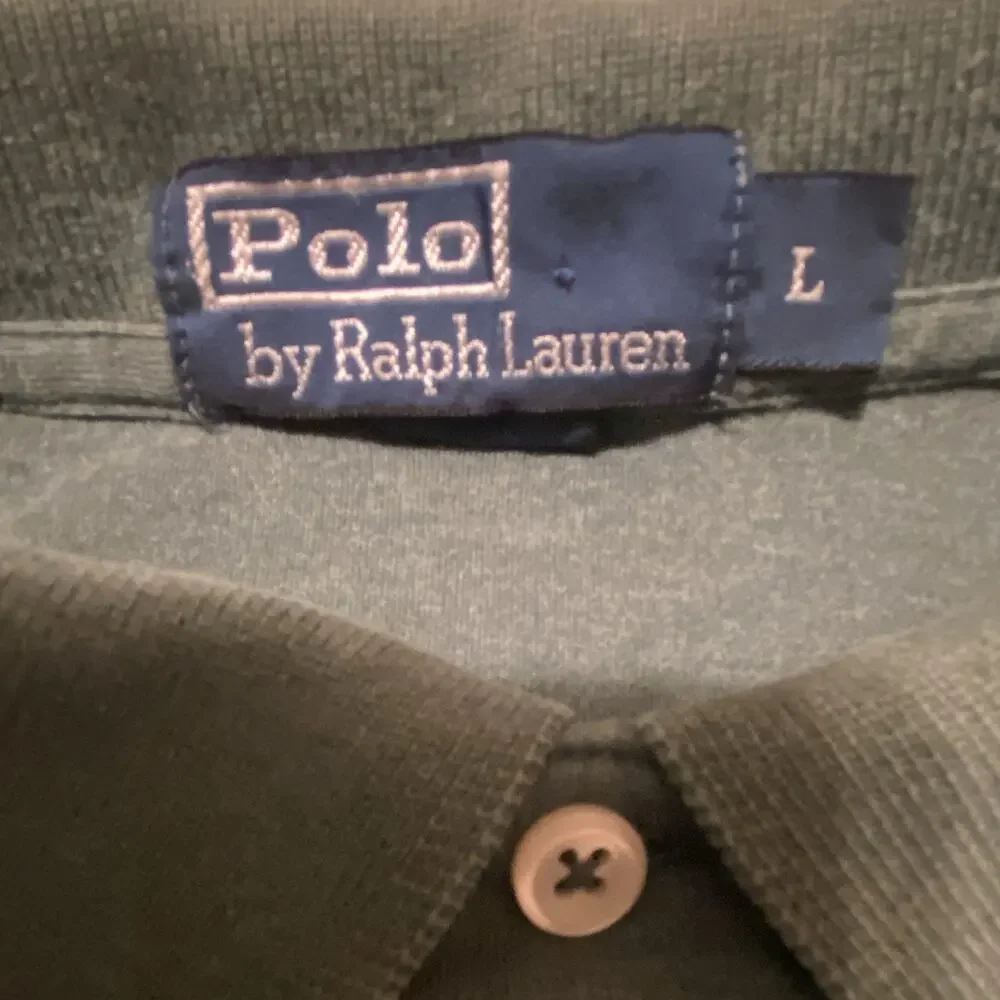 Polo Ralph Lauren Green Solid Polo Shirt Men’s L Short Sleeve Embroidered Logo